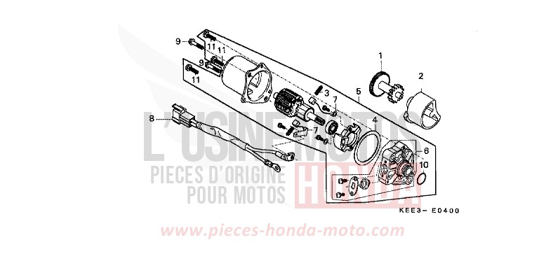 ANLASSER von CB1300 Super Bold'or ABS TITANIUM METALLIC (YR183) von 1997